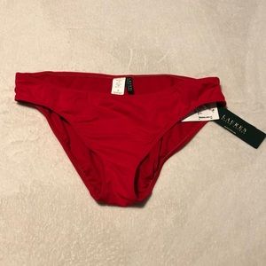 Lauren Ralph Lauren Red Bikini Bottoms